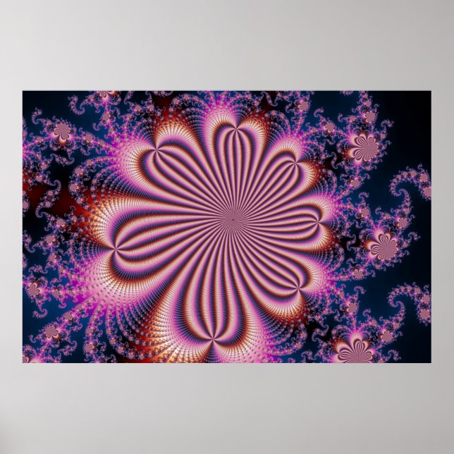 Fleur - Poster Fractal (Devant)