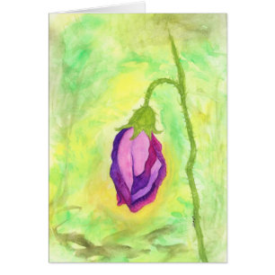 Fleur pourpre de pois doux de rose floral d'art
