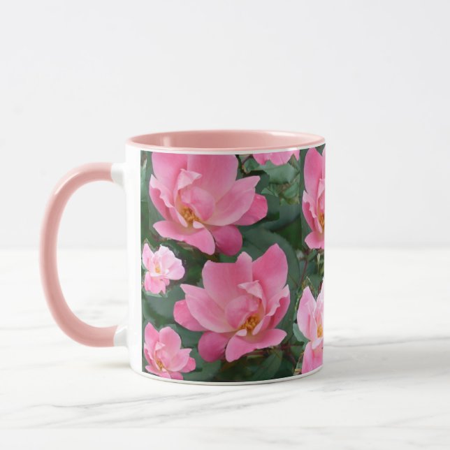 Fleur rose 1 Mug (Gauche)