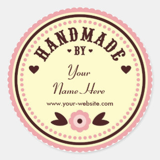 Fleur Rose Faite À La Main Par Stickers Personnali