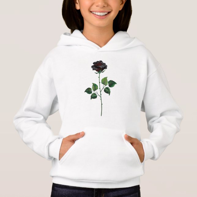 Fleur rose noire (Devant)