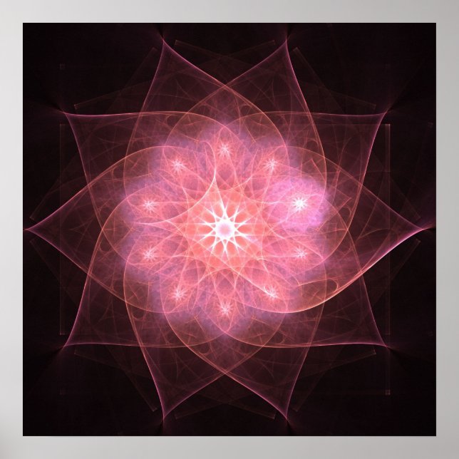 Fleur rose - Poster (Devant)