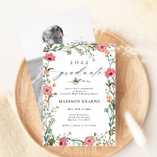 Fleur sauvage 2022 Graduation Invitation