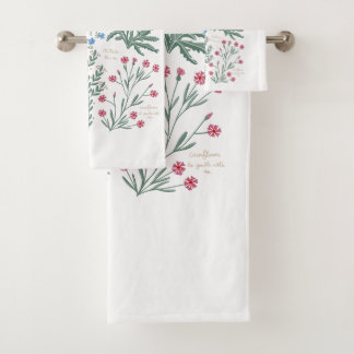 Fleur sauvage aquarelle boho vintage motif floral