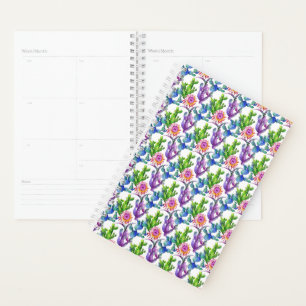 Fleur sauvage aquarelle Cactus Motif