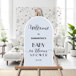 Fleur sauvage Baby shower garçon Bienvenue