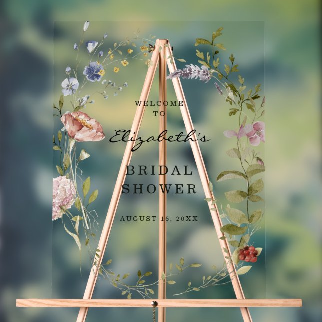 Fleur sauvage | Bienvenue à la Baby Shower Florale (Neutre)