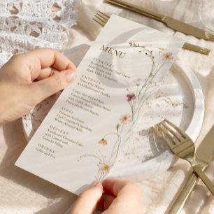 Fleur sauvage Boho   Menu Botanique