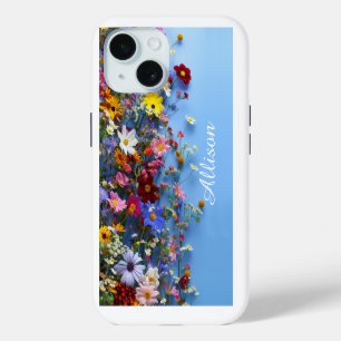 Fleur sauvage coque iphone personnalisé