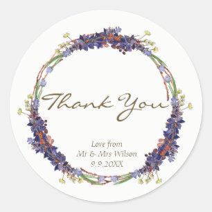 fleur sauvage daisy wreath merci pour les stickers