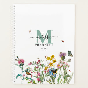 Fleur sauvage d'aquarelle Insectes Floral Spring G