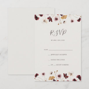 Fleur sauvage de Cuivre Bourgogne   Carte RSVP bei
