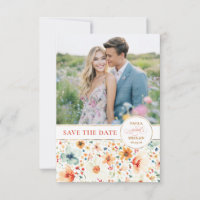 Fleur sauvage de Earthy Fall Enregistrer le Carte 