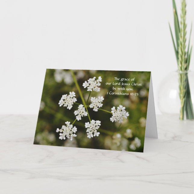 Fleur sauvage de la foi Pensée de vous Carte des p (Devant)
