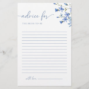 Fleur sauvage Dusty Blue Conseils pour la carte de