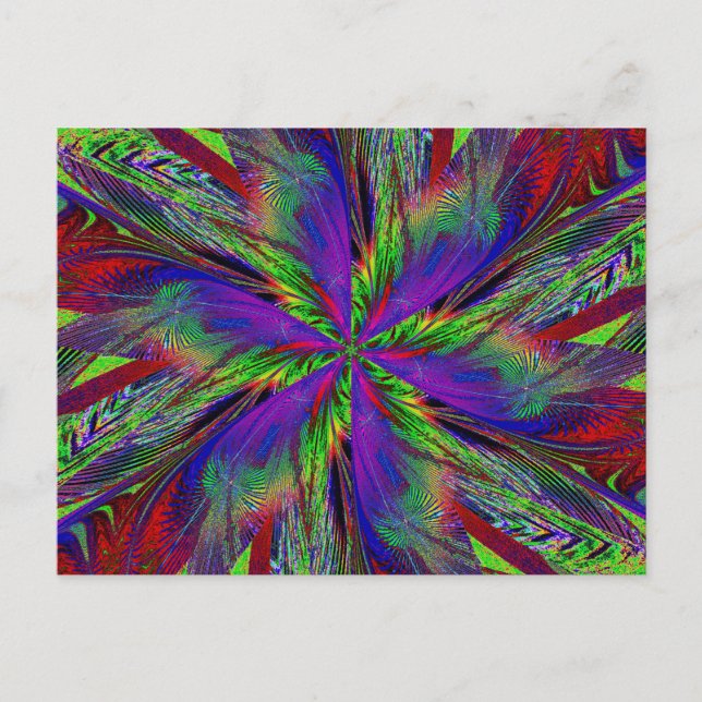 FLEUR SAUVAGE EN SPIRAL 13 Carte postale (Devant)