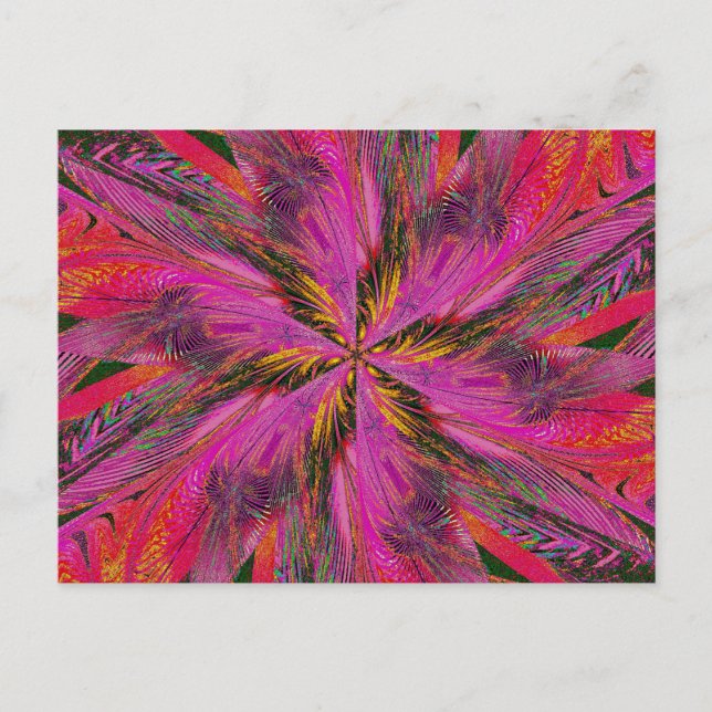 FLEUR SAUVAGE EN SPIRAL 15 Carte postale (Devant)