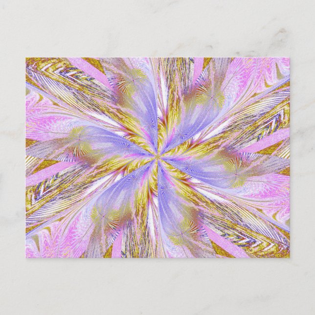 FLEUR SAUVAGE EN SPIRAL 17 Carte postale (Devant)