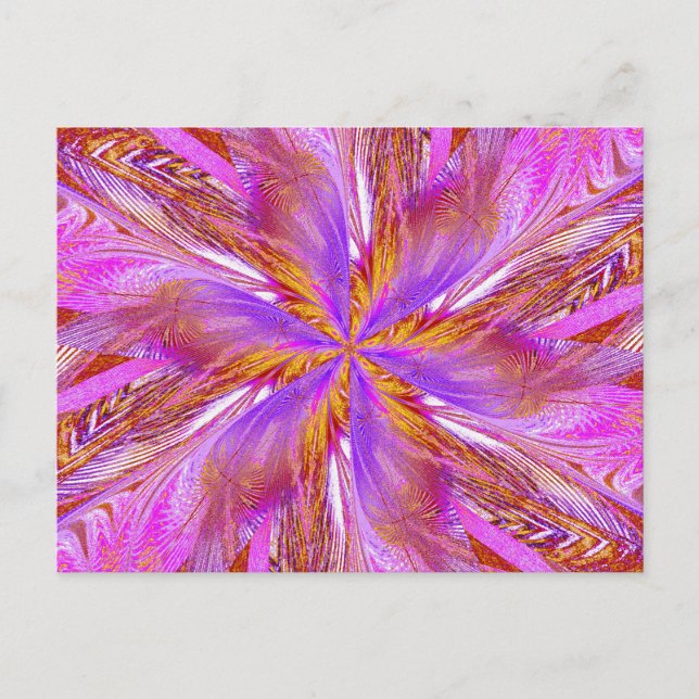 FLEUR SAUVAGE EN SPIRAL 18 Carte postale (Devant)