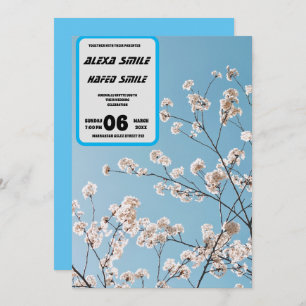 Fleur sauvage Gatefold Faire-part de mariage, Joli