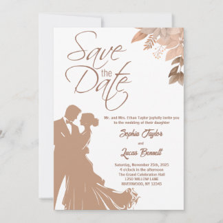 Fleur sauvage Groom et Faire-part de mariage de ma