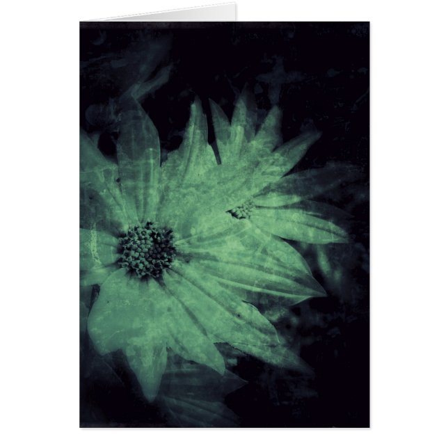 Fleur sauvage Grunge Toutes les occasions Carte de (Devant)