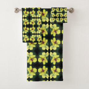 Fleur sauvage jaune délicat Art Abstrait