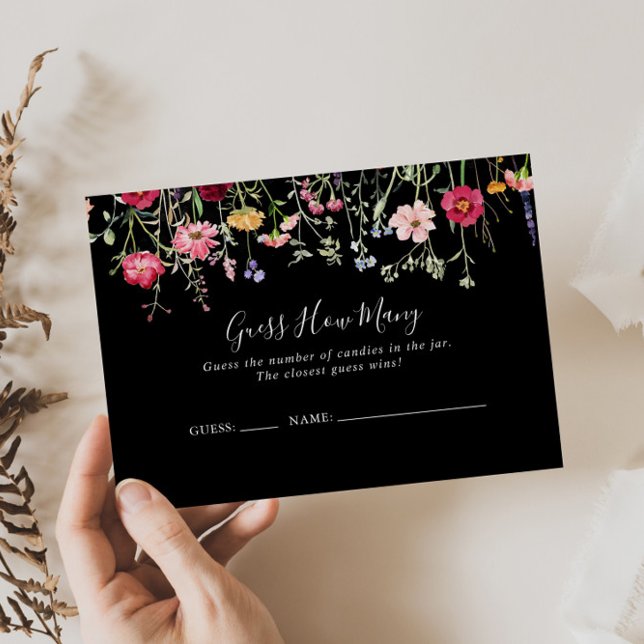 Fleur sauvage Multicolor Devinez Combien De Carte  (Créateur téléchargé)