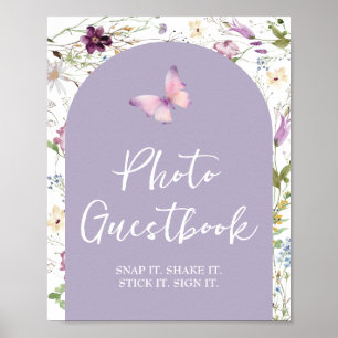 Fleur sauvage Wild ONE Butterfly Photo Livre d'or