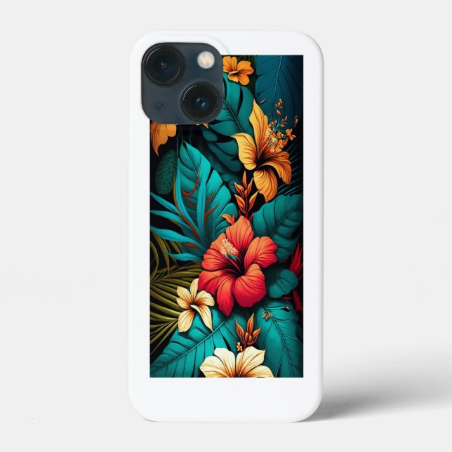 Fleur tropicale hawaïenne coque iphone exotique (Verso)