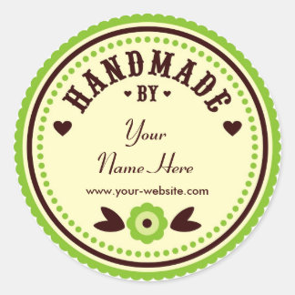 Fleur Verte Faite À La Main Par Stickers Personnal