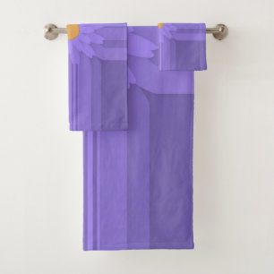 Fleur Violette Simple sur Croix Moderne