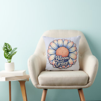 « Fleurir avec grâce » Coussin floral