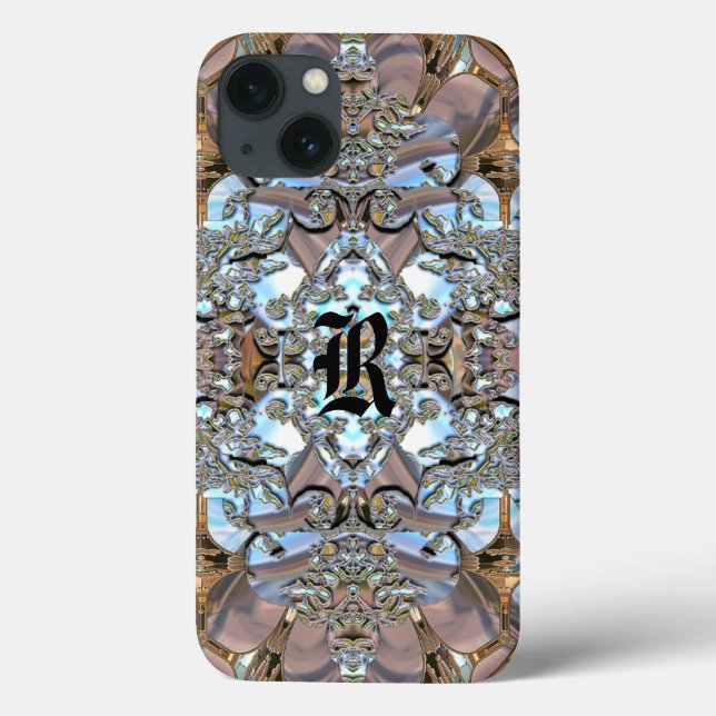 Fleurkin Romance Hübsch Monogram Case-Mate iPhone Hülle (Rückseite)