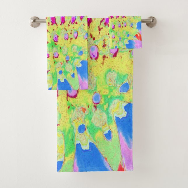 Fleuron arc-en-ciel multicolore Abstrait (En situation)