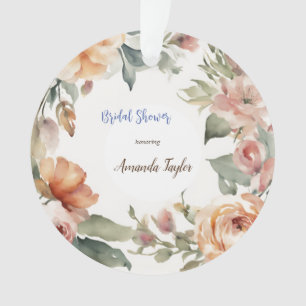 Fleurs à l'aquarelle Mariage minimaliste Shower