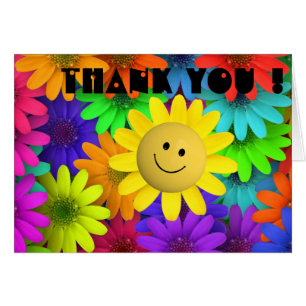 Fleurs à visage joyeux