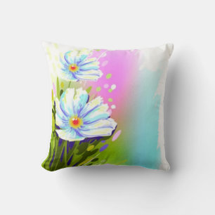 Fleurs aquarelles 2 Coussins latéraux