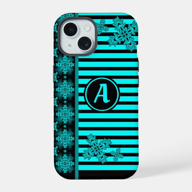 Fleurs Artdeco dans le style rétro avec monogramme (Verso)