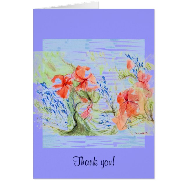 Fleurs Balsam et Lobelia (Devant)