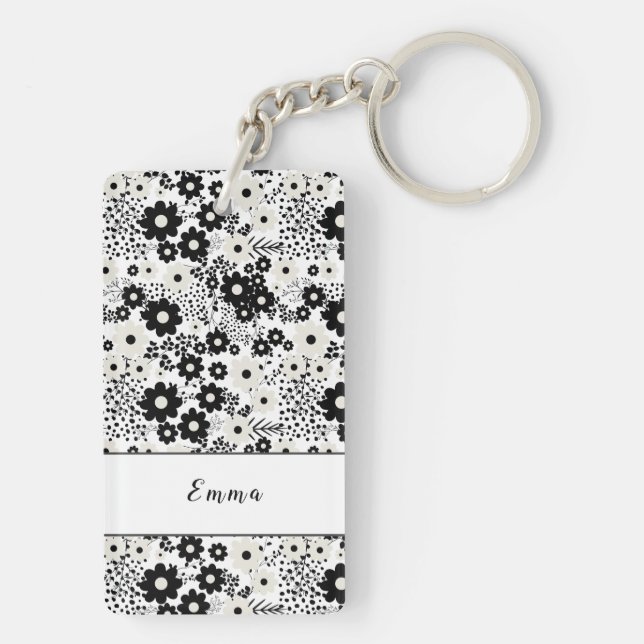 Fleurs beige et noire (Dos)