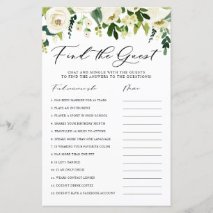 Fleurs blanches d'hiver Trouvez la carte de douche