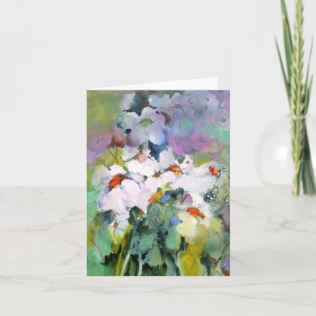 Fleurs blanches • Michelle Abrams - carte (Devant)