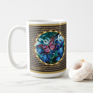 Fleurs Bleues Élégantes & Beurre Mère's Day Mug