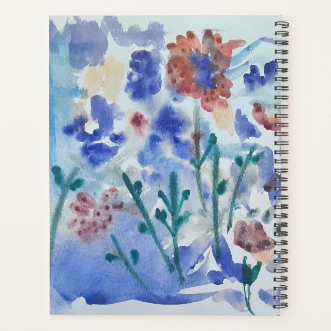 Fleurs bleues intuitives (Dos)
