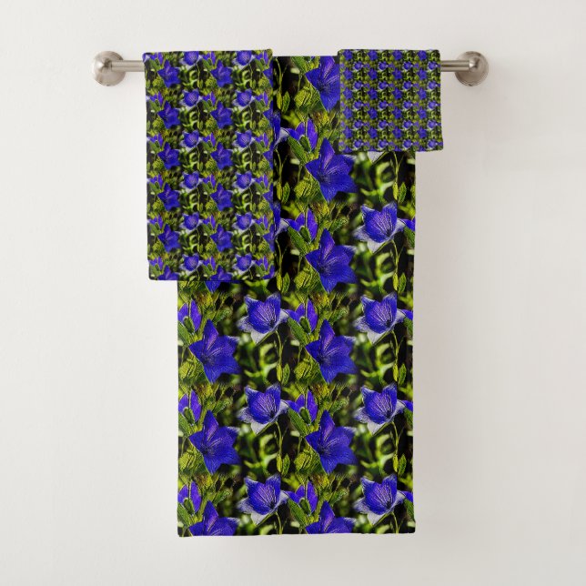 Fleurs bleues Motif de la nature (En situation)
