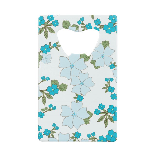 Fleurs Bleues, Motif Floral, Motif De Fleurs (Devant)