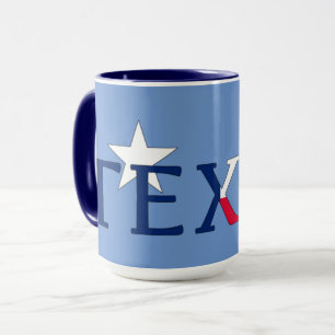 Fleurs Bluebonnet du Texas sur Tasse Bleue