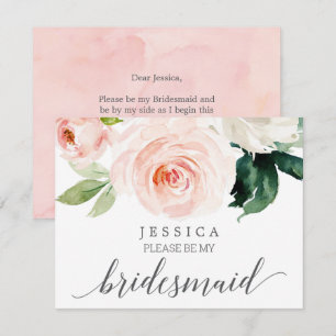 Fleurs Blusantes Serez-Vous Ma Carte De Femme D'Ac