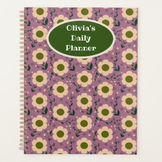 Fleurs Boho Festives, Planificateur Quotidien Pers
